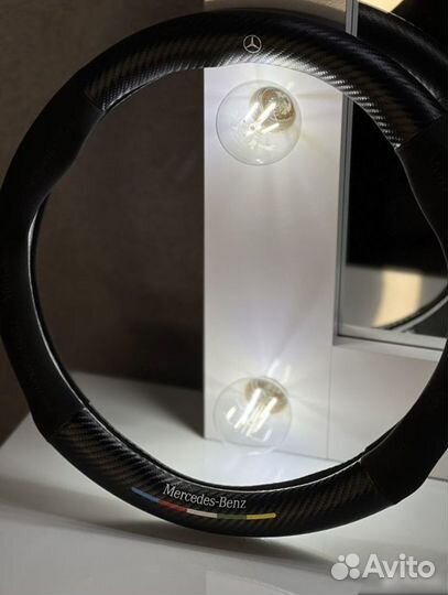 Чехол оплетка на руль mercedes мерс