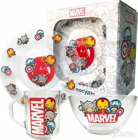 Набор детской посуды Marvel