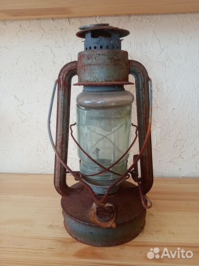 Старинная керосиновая лампа, летучая мышь. Лот 19