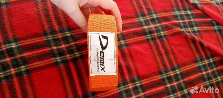 Пояс для дзюдо Demix оранжевый