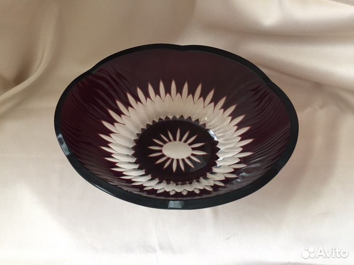 Ваза цветное стекло СССР