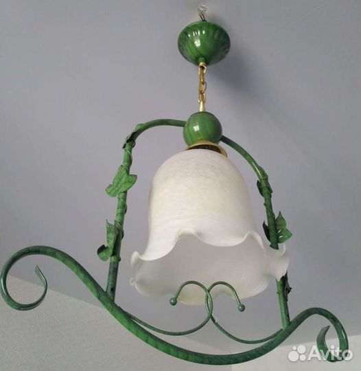 Люстра стеклянные подвески, для коридора