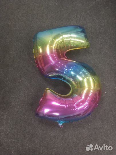 Воздушный шар ко дню рождения пять 5