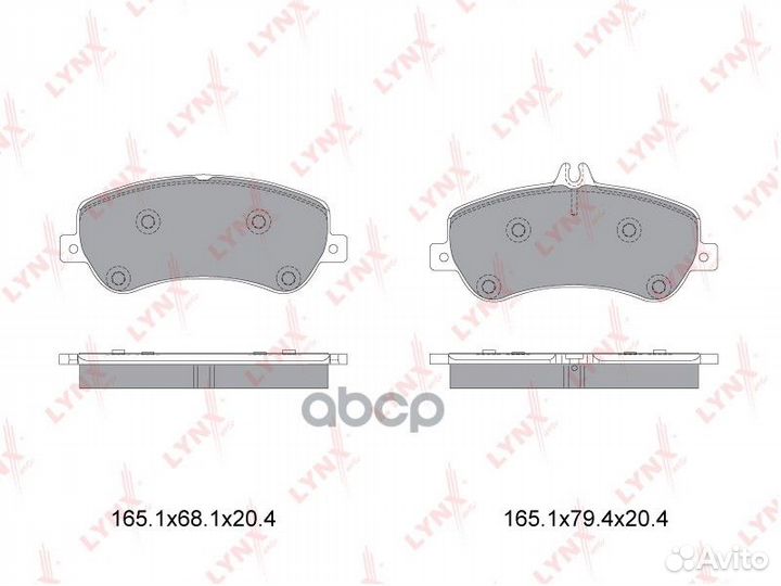 Колодки тормозные mercedes GLK X204 2.2-3.5 пер