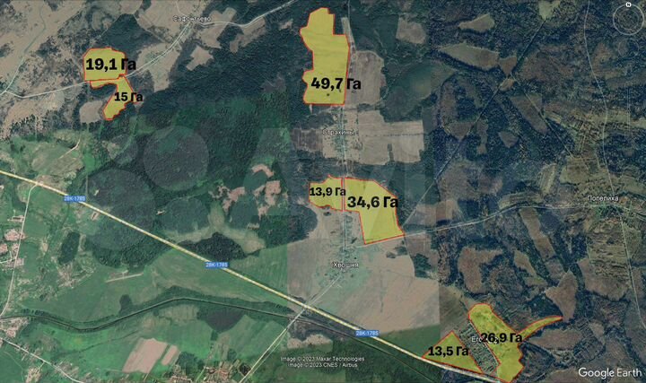 Участок 467 га (СНТ, ДНП)