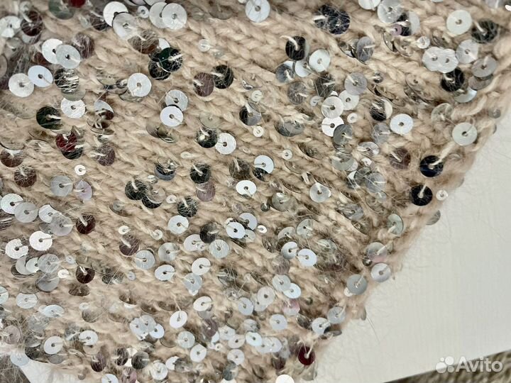 Чепчик женский с пайетками