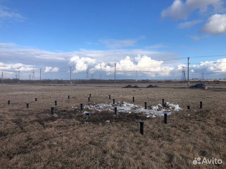 Ручной и механический монтаж сваи