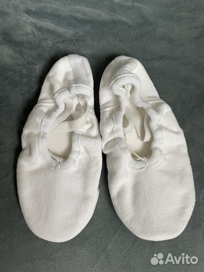 Балетки гимнастические белые 27 28 (17,5-18 см)