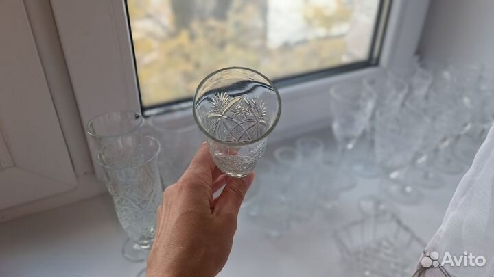 Набор хрустальных бокалов для шампанского