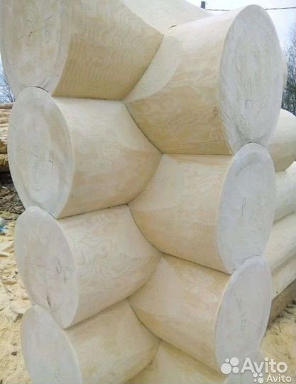 Срубы ручной рубки из Архангельск. Обл. Зимний лес