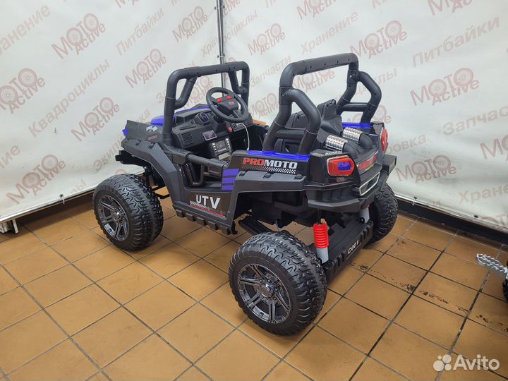 Багги детский электро С001 синий (от 2 до 7 лет)