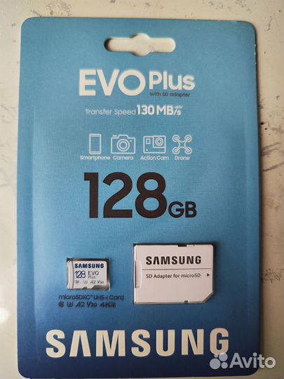 Карта памяти micro sd 128 samsung