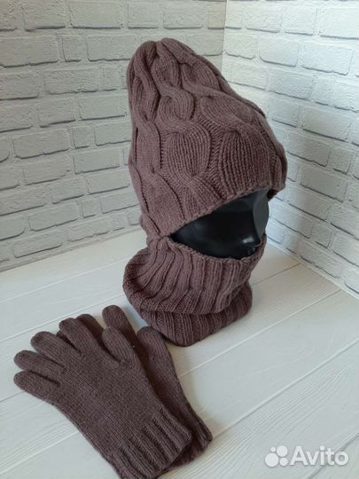 Вязаный комплект меринос