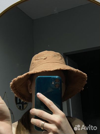 Панама новая бежево-коричневая