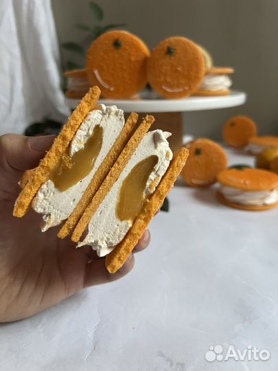 Зефирные сэндвичи Апельсин