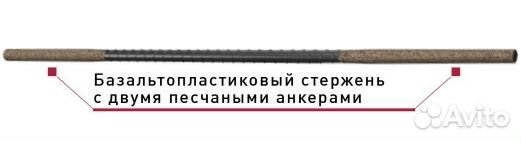 Гибкая связь-анкер Гален бпа-550-6-2П для кирпичной кладки, 550*6 мм, 1.00 шт