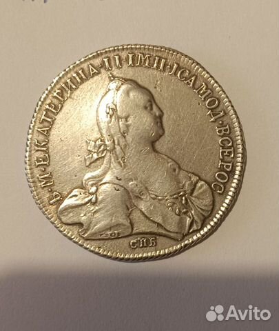 Царская монета 1 рубль 1773 года объявление продам