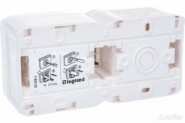 Розетка 2м 2К+З с защ.шт.16A 250В Quteo IP 44 7823