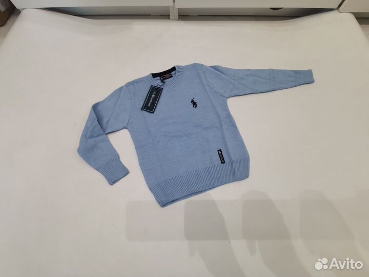 Свитер голубой Polo Ralph Lauren новый