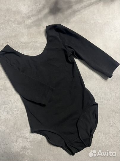Черный купальник для танцев для девочки 98