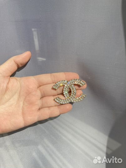 Брошь, серьги Chanel новое