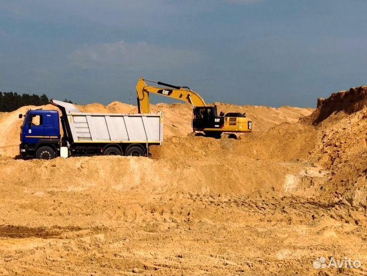 Песок, щебень