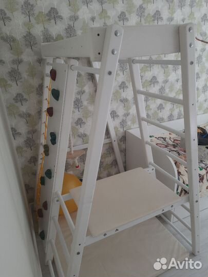 Детский спортивный напольный комплекс с горкой