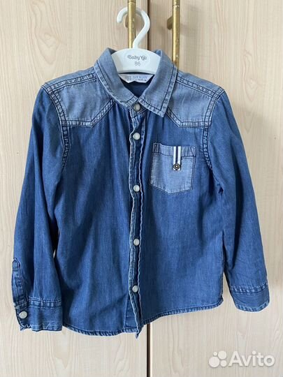 Рубашка джинсовая 104 размер