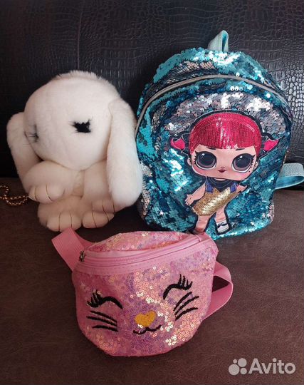 Детские рюкзачки и поясная сумочка