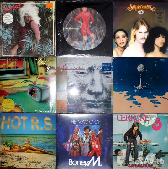 Винил LP Boney M Rockets ELO Alphaville Divine Dee