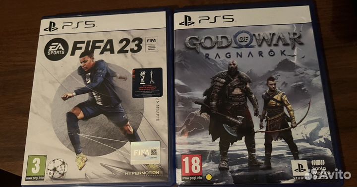 Ps5 + 2 игры (Fifa 23 + God of war Ragnarok)