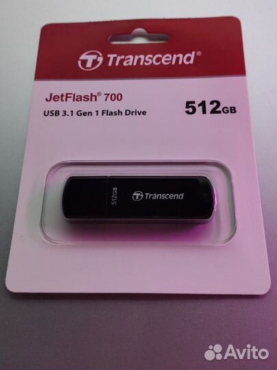 Usb флешка transcend jetflash 700 512gb