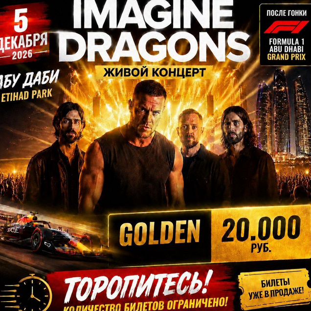 Imagine Dragons концерт в Абу Даби билеты