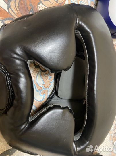 Шлем,защита голень+стопа,перчатки боксерские