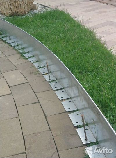 Бордюр стальной оцинкованный