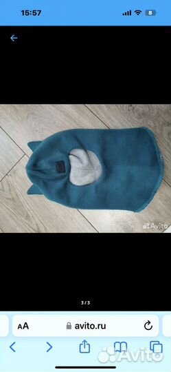 Демисезонная шапка,шлем,балаклава р.50-53