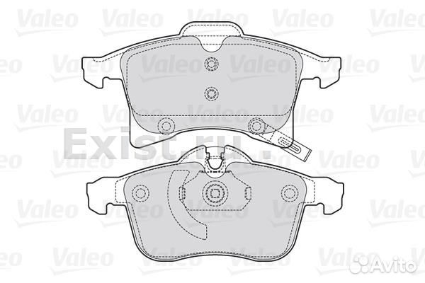 Колодки тормозные передние Valeo 301 860 на Opel