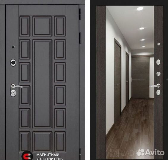 Дверь входная Венге Италия металлическая