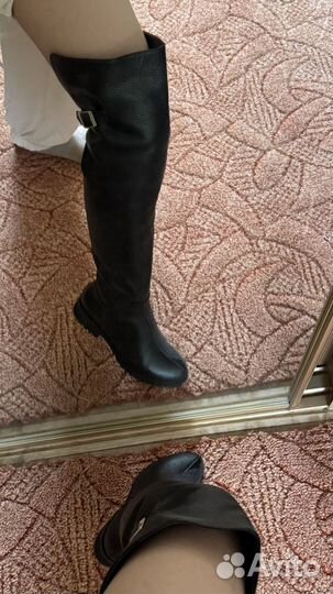 Зимние сапоги женские натуральная кожа