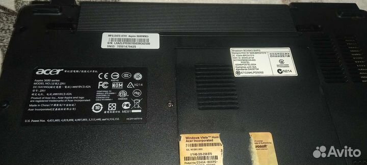 Ноутбук acer aspire, рабочий