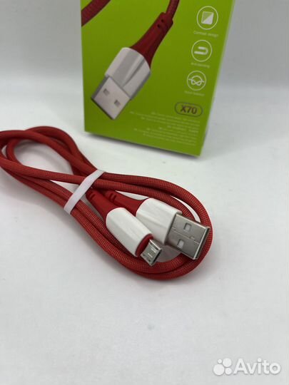 Новый кабель Micro USB Hoco X70 1m 2.4A Red