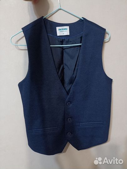 Жилет школьный синий для мальчика 158 Acoola