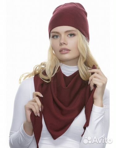 Комплект шапка и платок