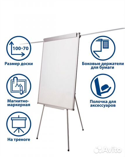 Доска флипчарт магнитно маркерная
