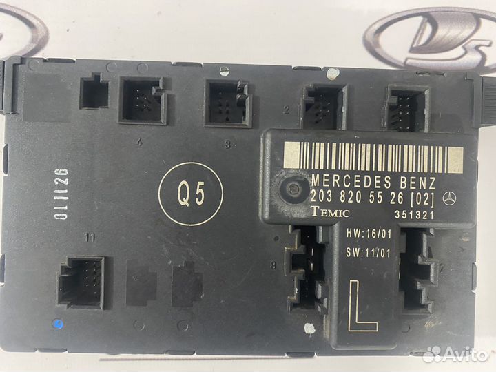 Блок двери Mercedes w203 передний левый