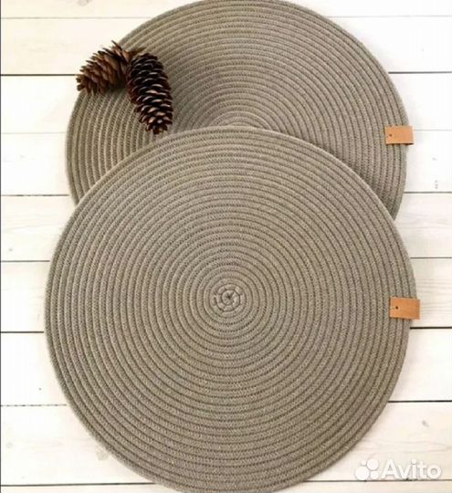 Салфетки сервировочные из хлопкового шнура