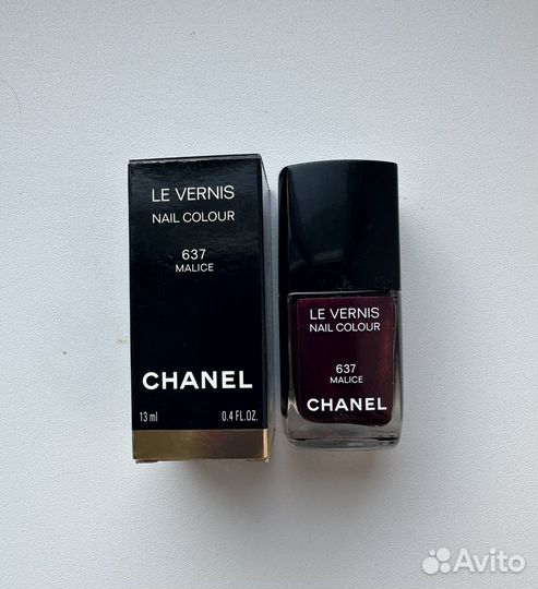 Chanel лак для ногтей 637 malice