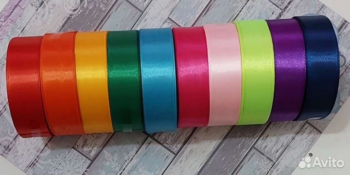 Атласная лента 2,5 см 25 мм