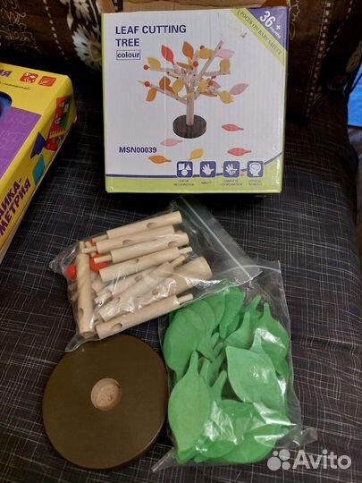 Развивающие игрушки дерево головоломка Монтессори