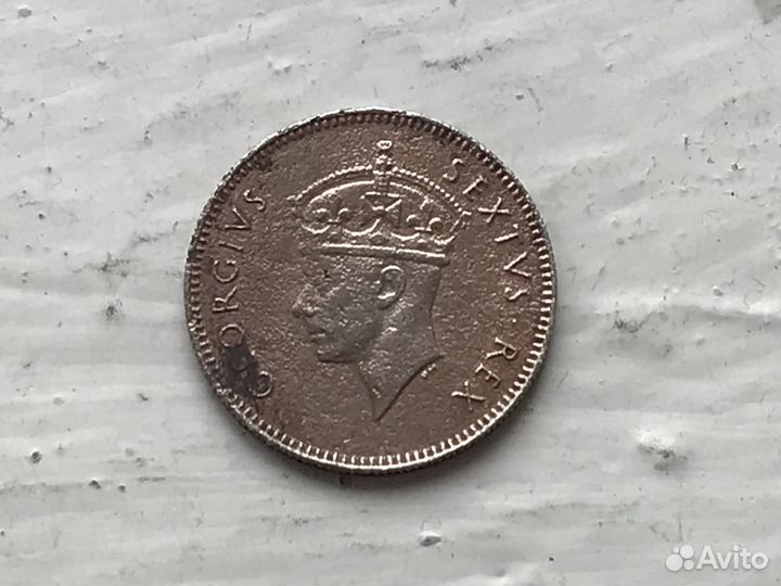 Монеты 6 и 3 пенс + 1 цент, Родезия и Ньясаленд